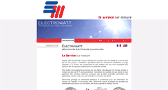 Desktop Screenshot of electrowatt.fr