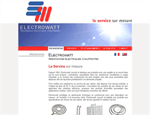 Tablet Screenshot of electrowatt.fr